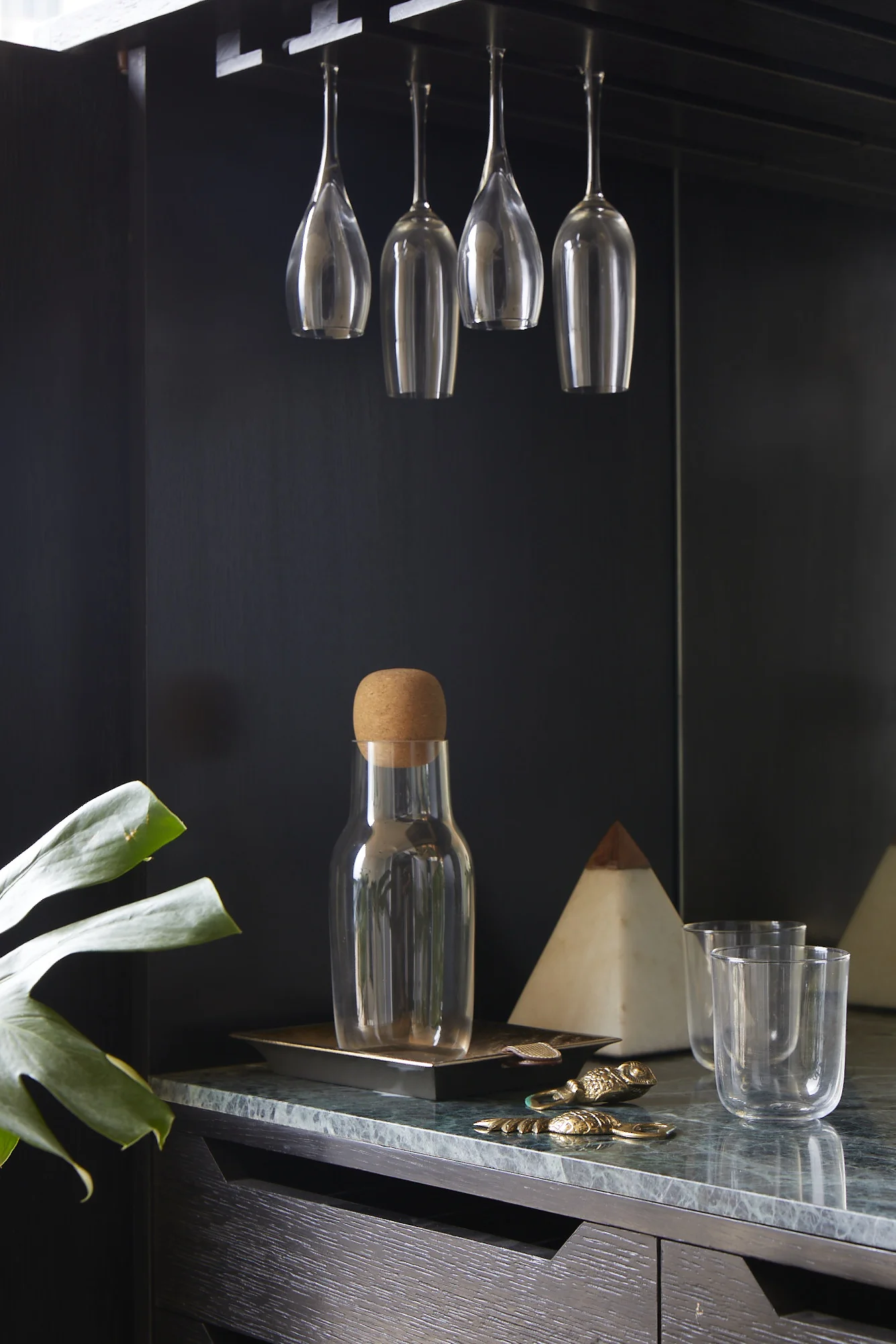 Champagne Bar Cabinet - interior view